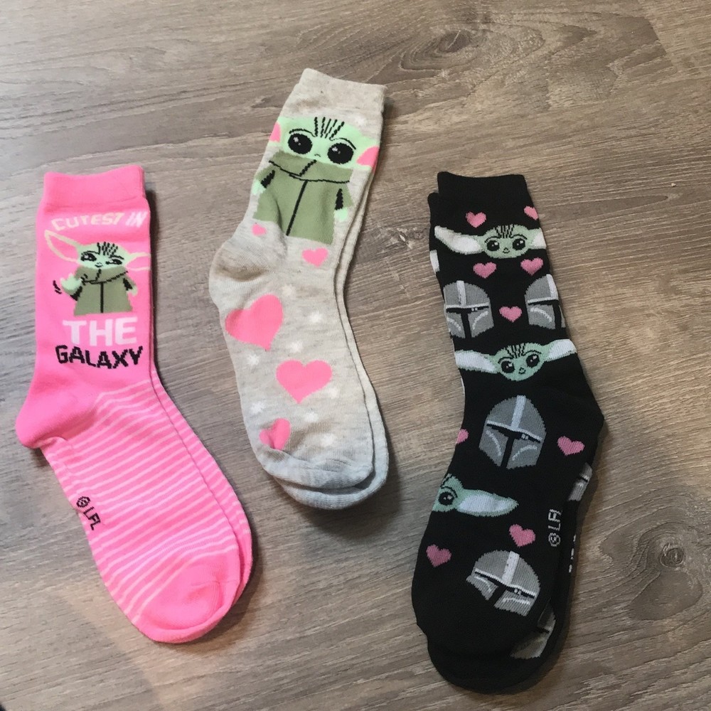 Grogu baby yoda mandolorian high Socks